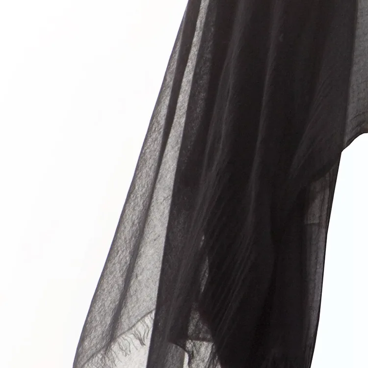 200*126 см натуральный шелк, Женский шифоновый шарф, женские одноцветные шарфы, одноцветные, морщинки, пузырьки, хиджаб, модал, Женская шаль, бандана - Цвет: As Picture
