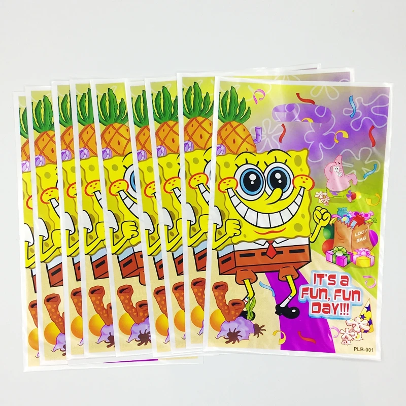 ~ Birthday Party Supplies Patrick Wrap SPONGEBOB SQUAREPANTS MINI GIFT BAGS 2