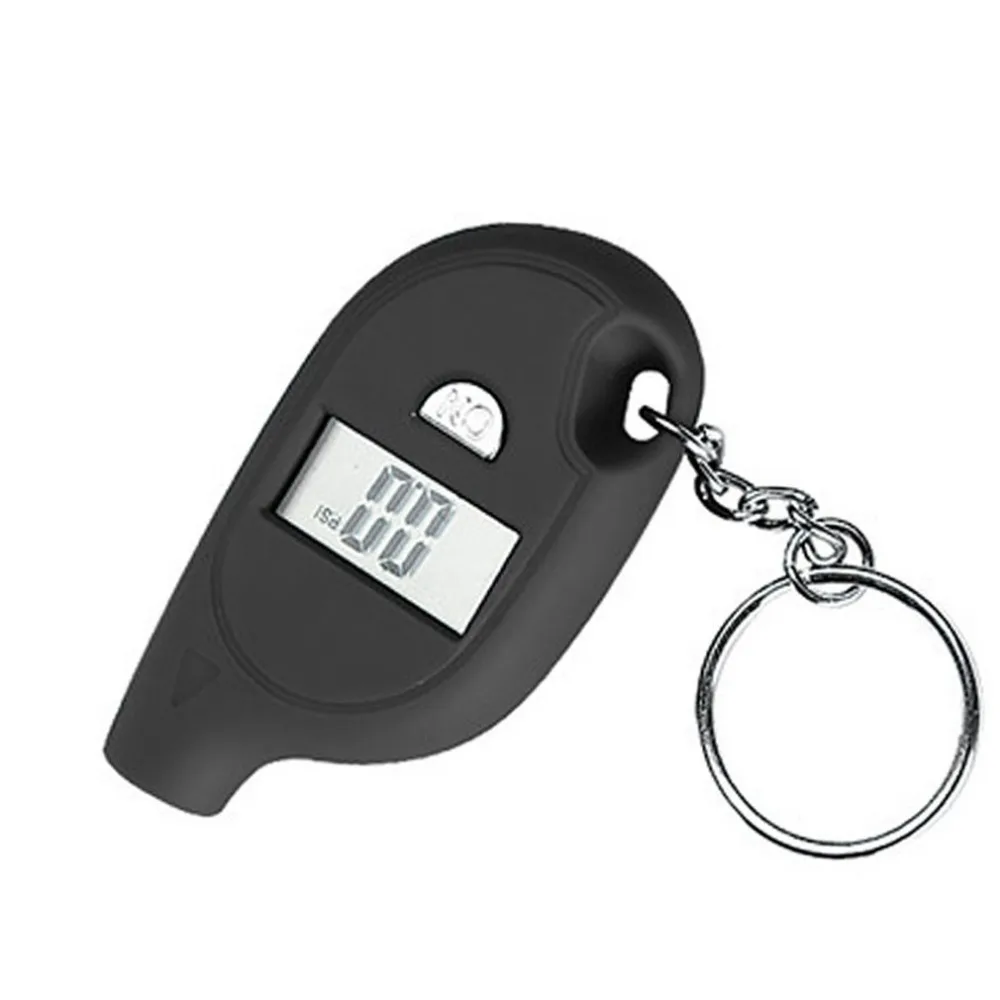 Mini Keychain style Tire Gauge Digital LCD display Car Tyre Air Pressure tester meter Car Auto Motorcycle tire Safety alarm10