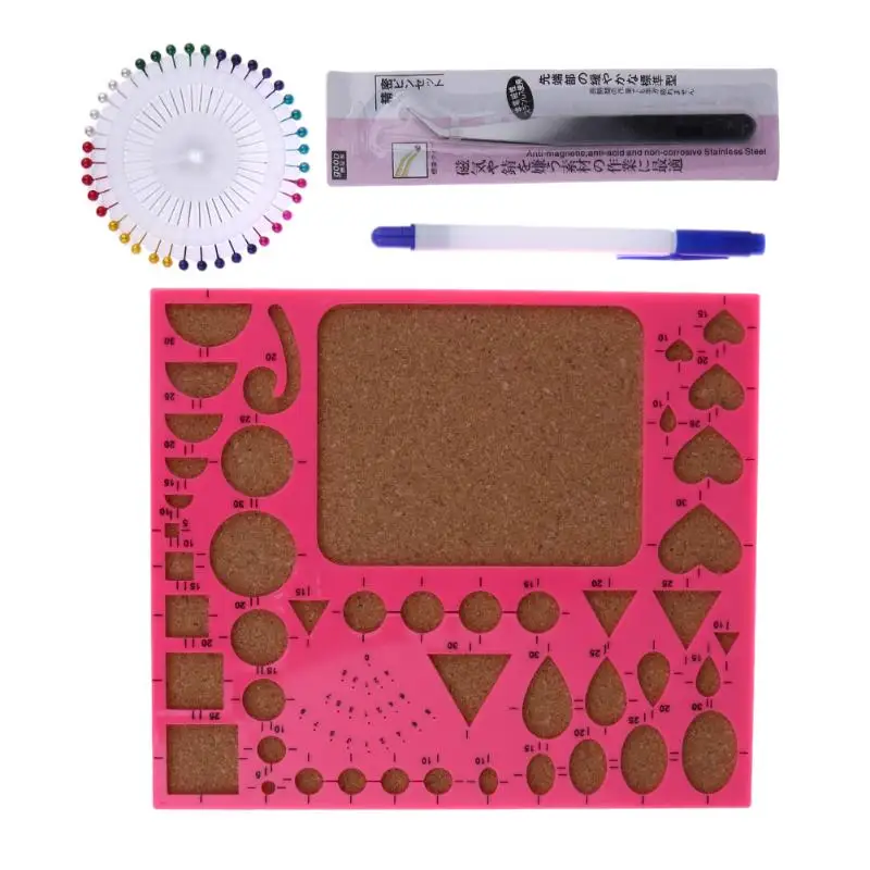 1 Набор крафт-картона DIY бумага для квиллинга шаблон набор инструментов бумага ремесленный шаблон доска Пинцет картон Скрапбукинг