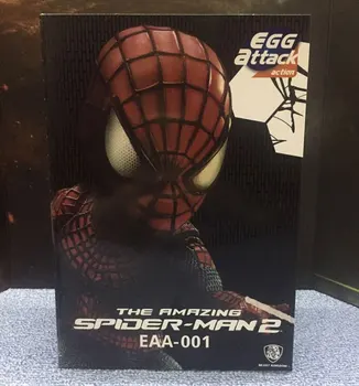 

New The Amazing Marvel Super Hero Spider Man Peter Parker Cute Egg Attack Action EAA-001 18CM Action Figure