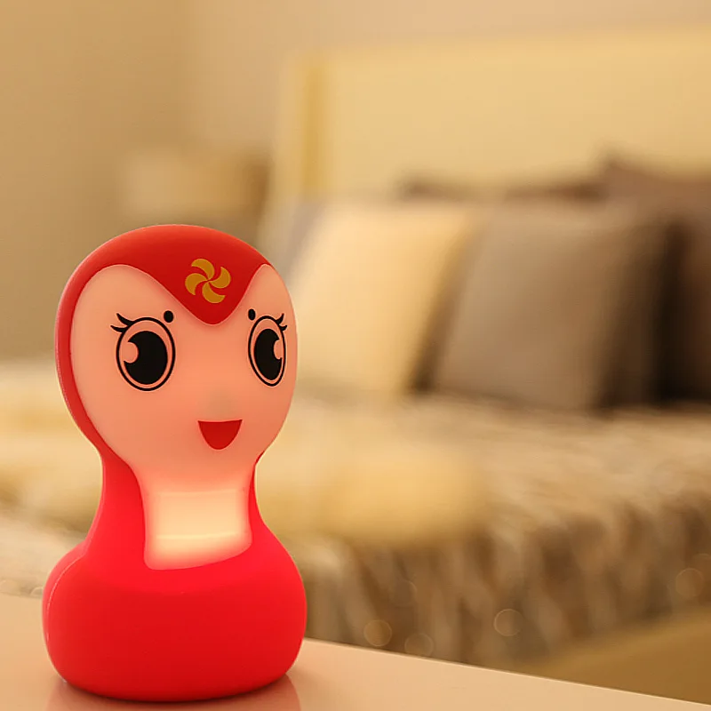 

Cute Cartoon Snake Pat Light Soft Silicone USB Charging Table Lamp Home Decor for Baby Kids Touch Control Night light