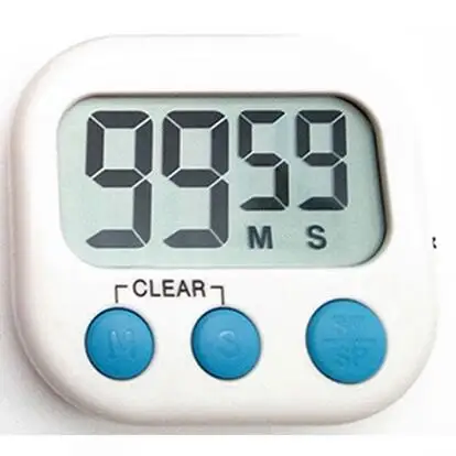 1 шт. таймеры для кухни ЖК цифровой кухонный таймер обратного отсчета полезный таймер, часы-будильник для приготовления выпечки Прямая поставка - Цвет: White