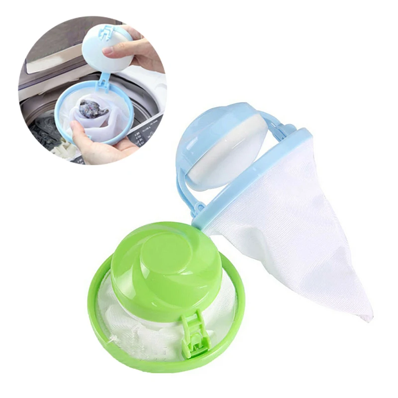 

Reusable Fur Catcher Hair Remover Tool Washing Machine Floating Mesh Filter Bag Floating Pet Laundry Balls Discs
