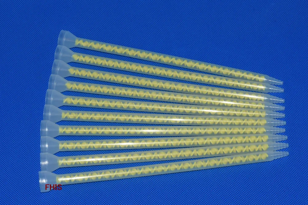 

Resin Static Mixer MC06-32 Mixing Nozzles for Duo Pack Epoxies yellow core core POM material