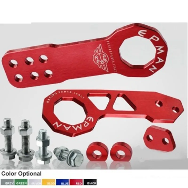 

Universal car Front and rear trailer hook Trailer yards traction hook aluminum alloy vehicle towing hook automotive refitting