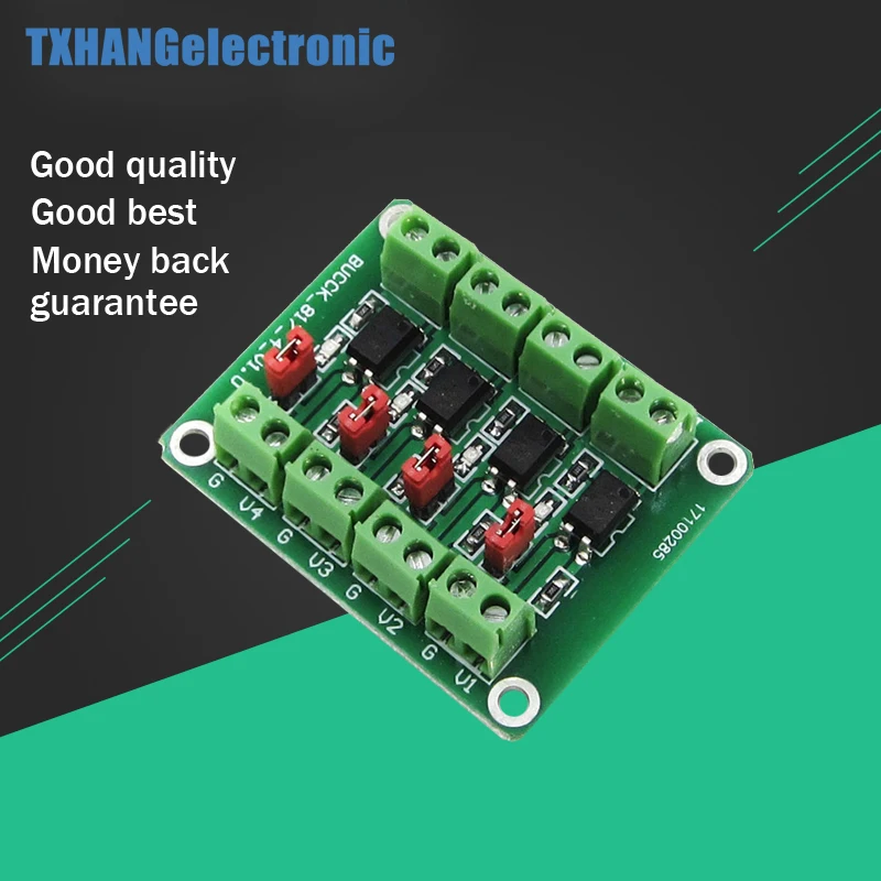 

PC817 4 Channel Optocoupler Isolation Board Voltage Converter Adapter Module
