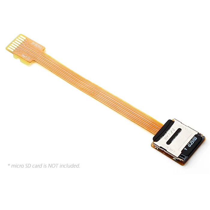 

CY Micro SD TF Memory Card Kit Male to Female Extender Soft Flat FPC Cable Extension 10cm