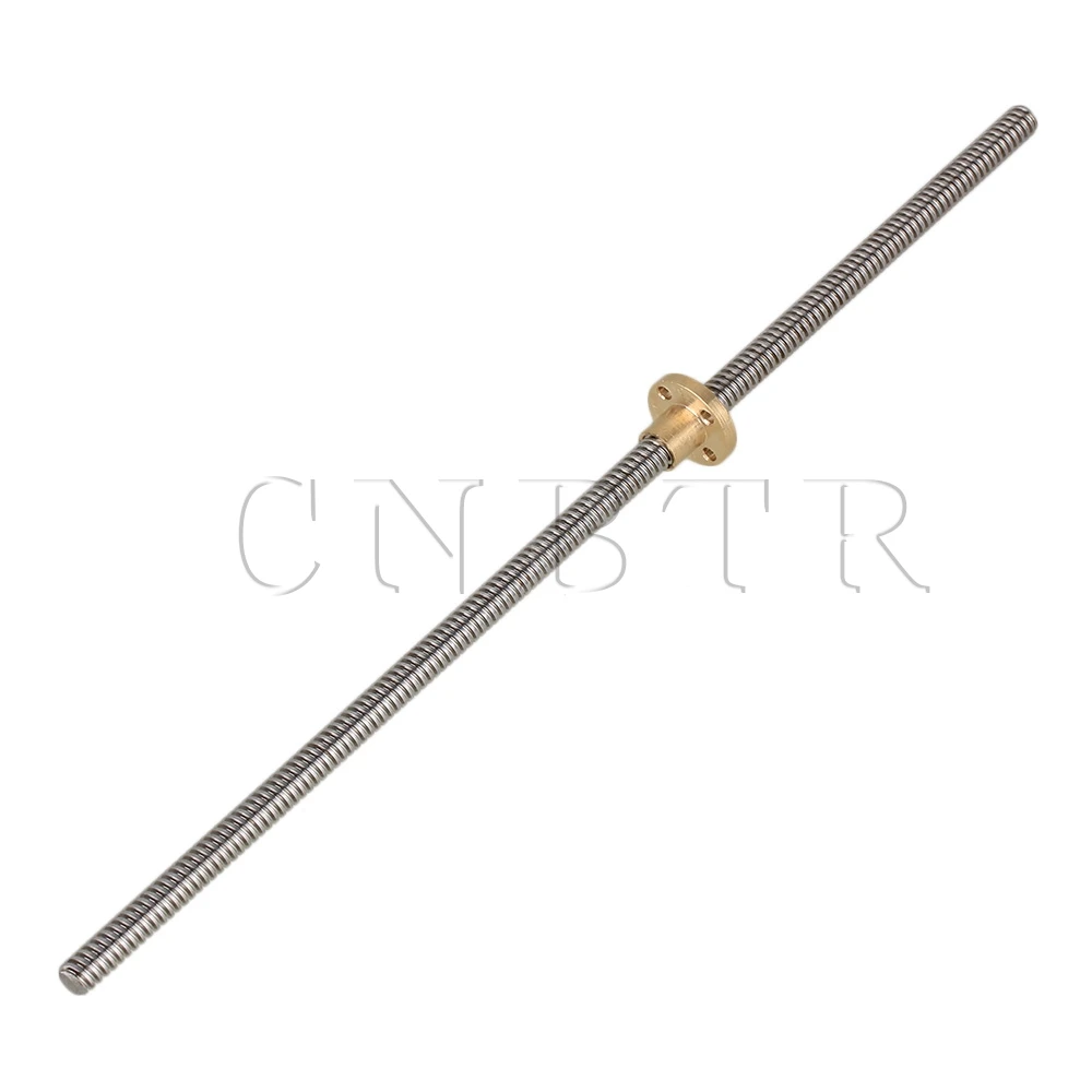 CNBTR Lead Screw Rod 300mm Dia 8mm Z Axis Linear Rail Shaft 4mm Lead