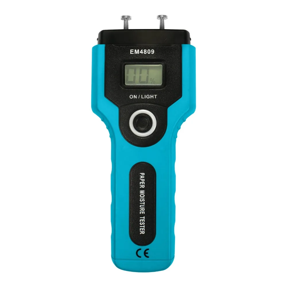 

all-sun EM4809 Stable Paper Moisture Meter Non-destructive Probe Paper Hygrometer Practical Moisture Tester