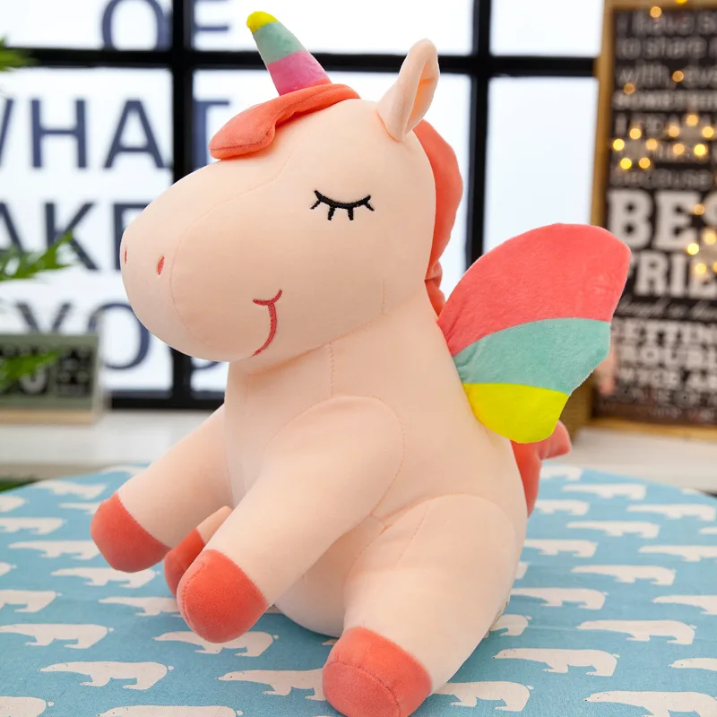 Niccky Unicorn Plush Toys Soft Doll Unicorns Stuffed Animal Unicorn Cuddle Appease Sleeping Pillow Christmas Gift for Children