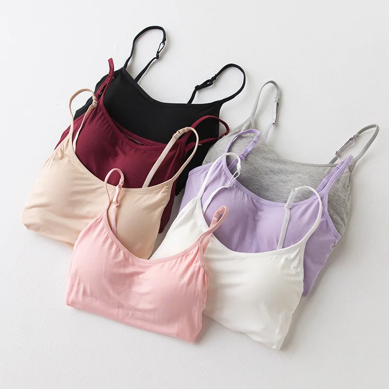 2 pcs one lot Camisole modal material women tank top 2018 new women camislole 8719