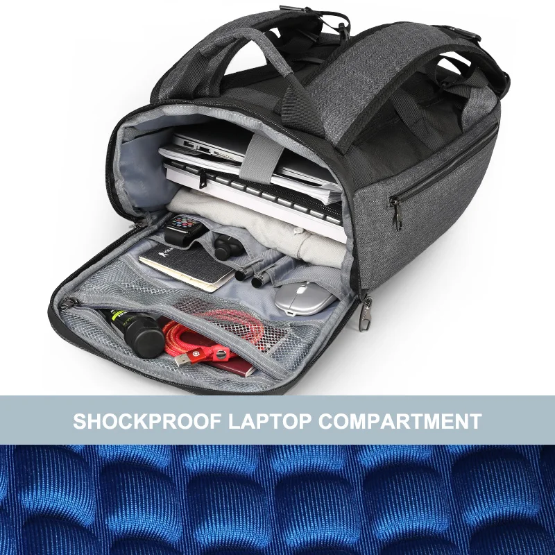  Tigernu 2020 New High Quality Waterproof Travel Backpacks Men Large Capacity 15.6inch Laptop Shockp