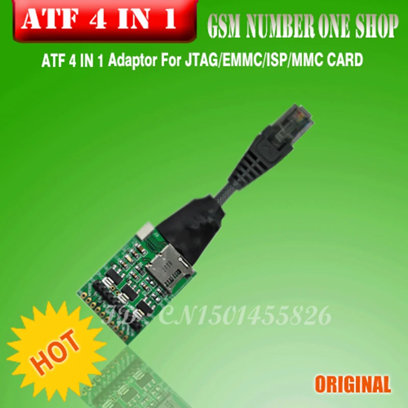 100% оригинальный новый ATF 4 в 1 JTAG/EMMC/ISP/MMC адаптер для карт + бесплатная доставка|atf