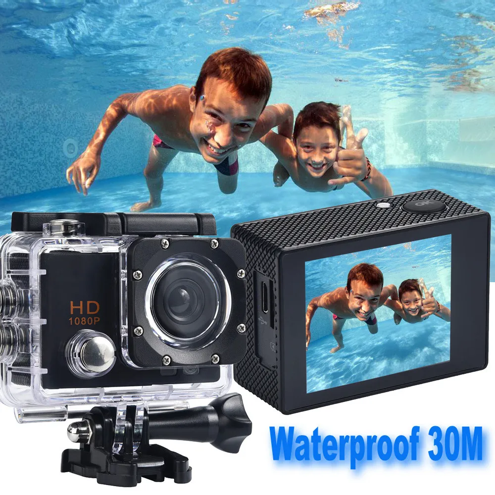 Водонепроницаемая камера HD 1080P спортивная экшн DVR Cam DV видеокамера Спортивная