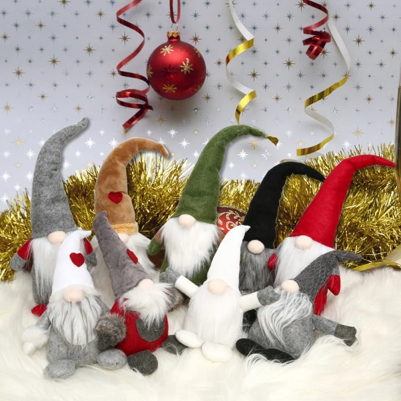  Handmade Love Swedish Christmas Elf Plush Doll Birthday Gift Home Decoration Holiday Decoration Tab