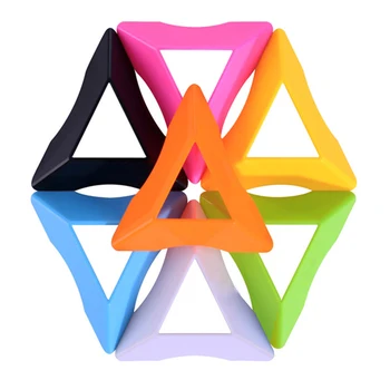 

10 PCS Magic Cube Holder Stand Random Color Plastic Cubes Base Frame Mount Mini Cube Support Bracket Kids Early Learning Toys