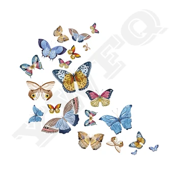 

Butterfly Iron-On Transfers A-Level Washable Iron-On Clothes Patches Diy Handmade Decoration Appliques Coats