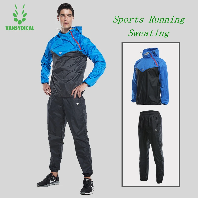 Buy Vansydical Sweating Sports Suits Men's Lose Weight Fitness Workout