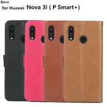 Кожаный чехол AZNS для huawei P Smart+ Plus/Nova 3i, 6,3 дюймов, чехол из искусственной кожи, держатель для карт, кошелек, чехол, fundas