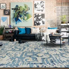 Большой размер турецкий винтажный коврик для гостиной, Высокоплотный тканый Ретро стиль офисный ковер, домашние напольные украшения коврик