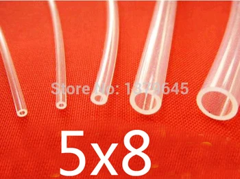 

5mm ID 8mm OD 5x8 PFA FEP Transparent clear PTFE tube, F46 F4 polytef HOSE,heat-resistant semiconductor pipe Tubing
