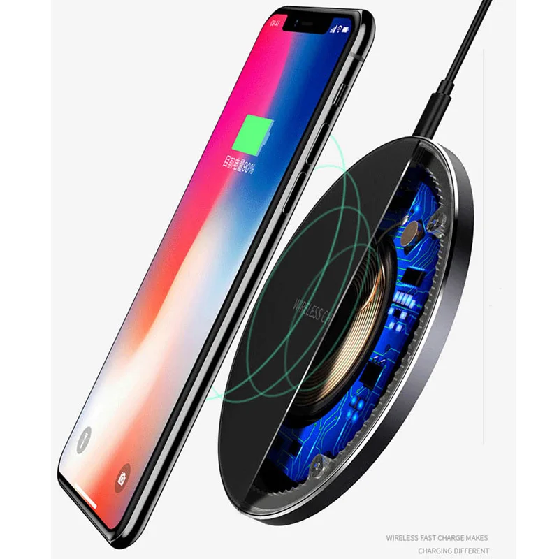S GUARD G68 Беспроводное зарядное устройство для iPhone 8/X 8Plus 10 Вт Qi быстрая Беспроводная