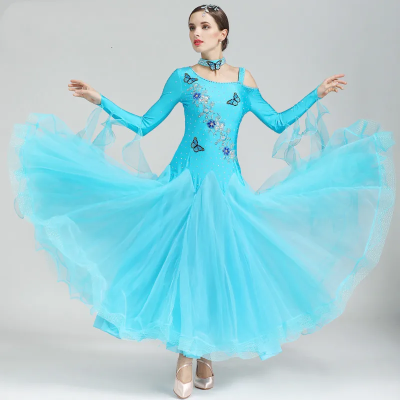 Modern Waltz Tango Ballroom Dance Dress, Handmade Dance Dress/Standard