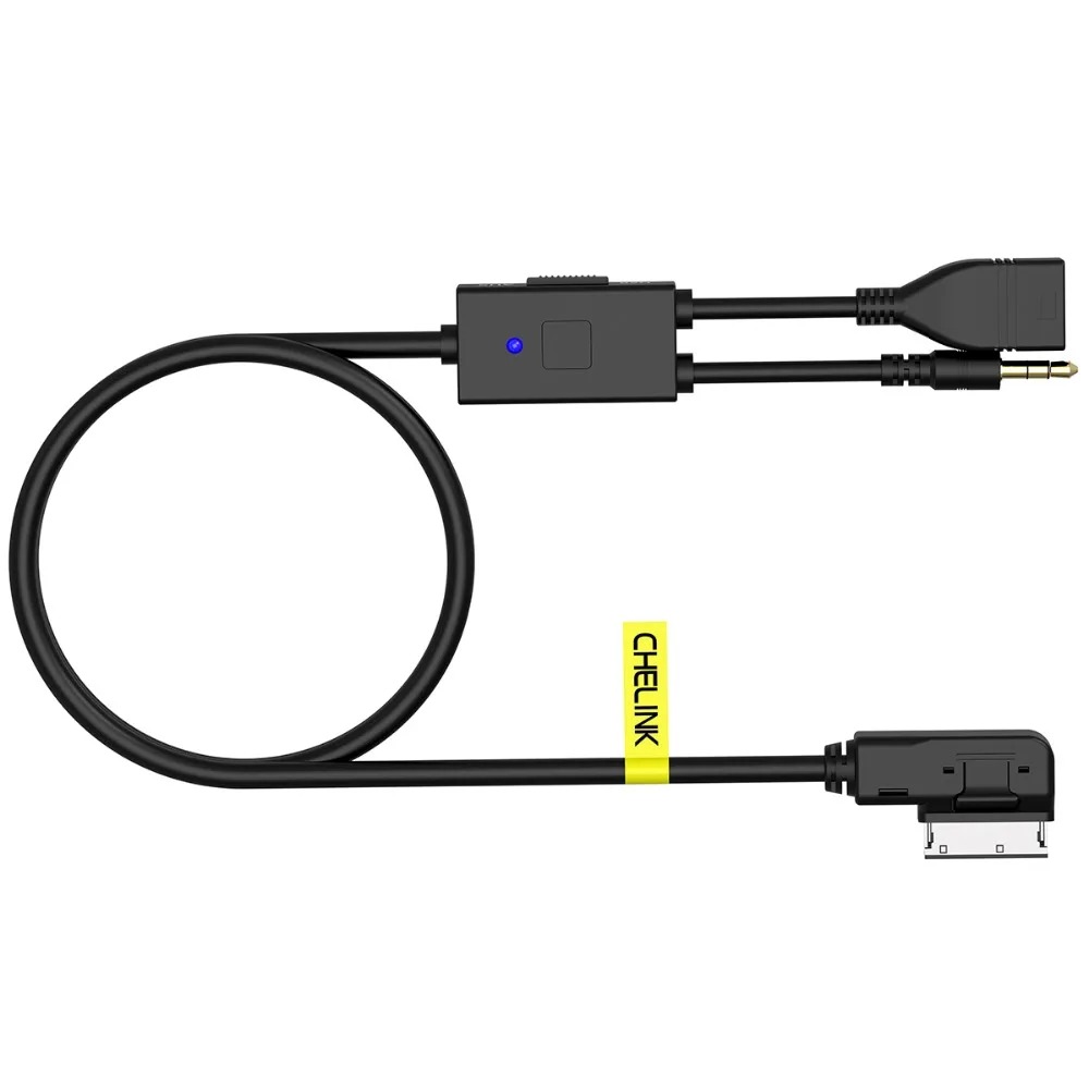 CHELINK медиа в AMI MDI стерео 3 5 мм аудио и флеш накопитель USB с гнездовым адаптером Aux