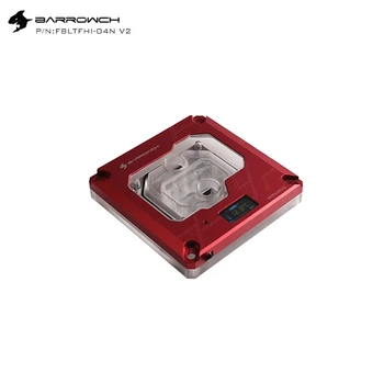 

Barrowch FBLTFHI-04N-V2 For Intel Lga115X/X99/X299 CPU Water Blocks Digital Display Temperature Microwaterway Black Red Silver