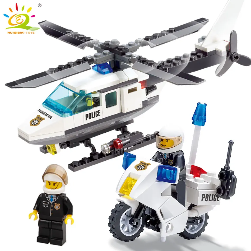 Air Force plane DIY Bricks Compatible legoed Police city Helicopter motorcycle Building Blocks Boy s Toys