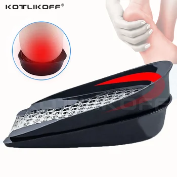 

KOTLIKOFF Silicone Heel Pad Elastic Gel Insole Shock Absorption Pain Relief Honeycomb Invisible Insert U-shaped Feet Care Insert