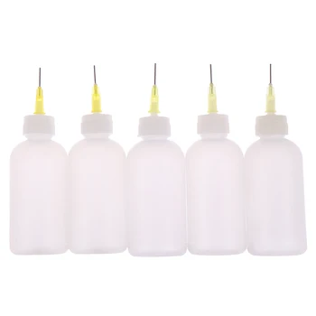 

New 50ml Transparent Plastic Needle Bottles Glue Dispenser Clear Liquid Dropper Bottle for Rosin Solder Flux Paste Bottle 1Pcs