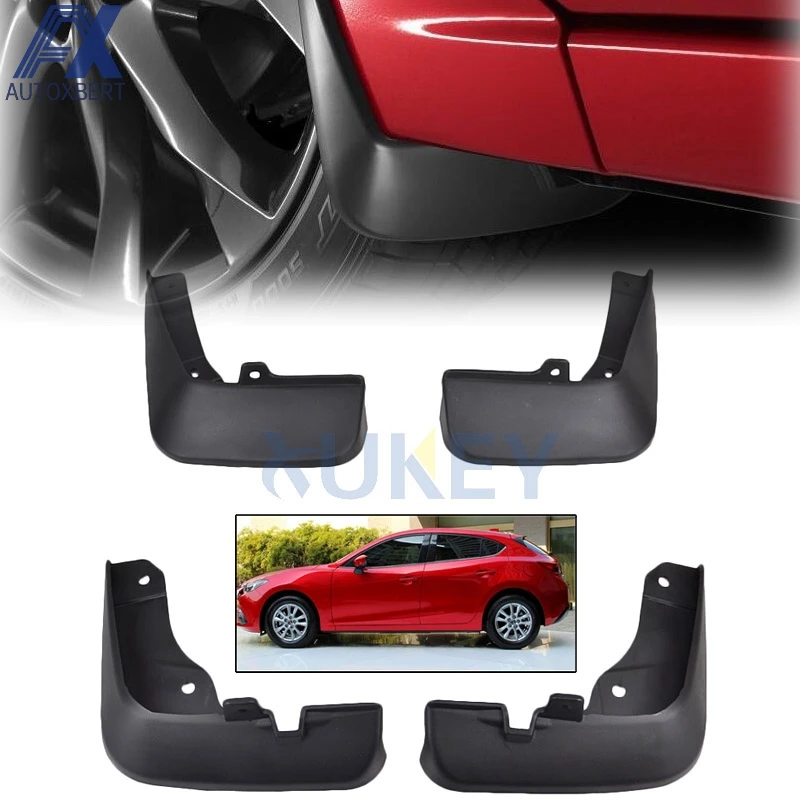 AX Set Car Mud Flaps For Mazda 3 (BM) Axela Hatch Hatchback Mudflaps
