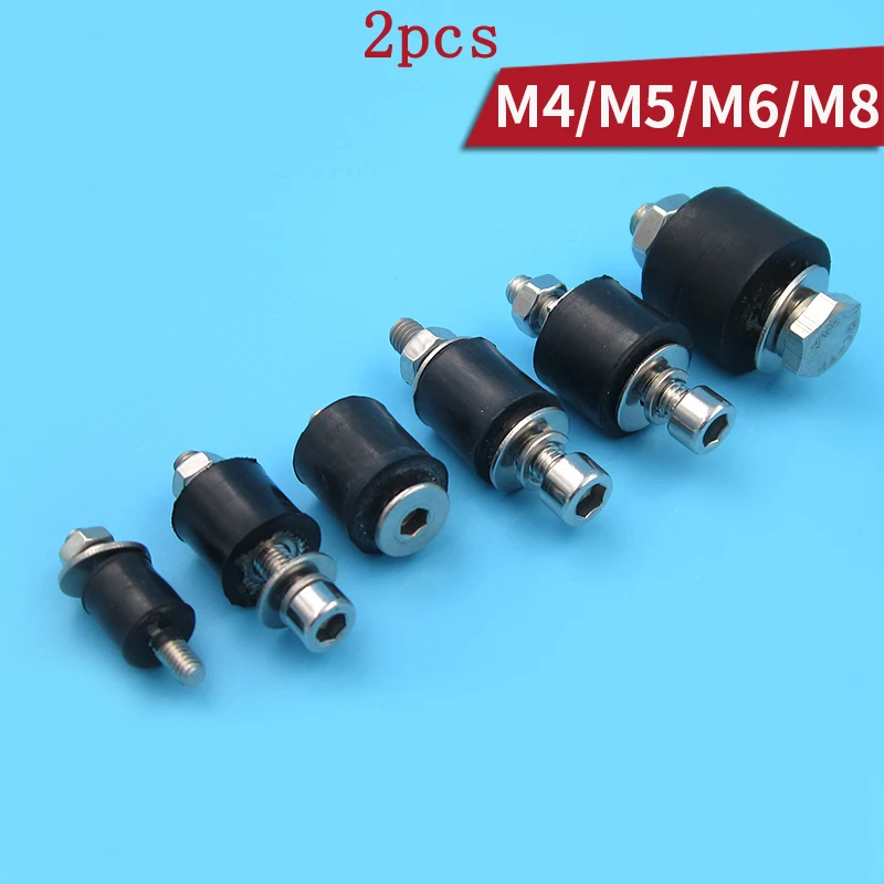 

2pcs M4/M5/M6/M8 Damping Rubber Shock Absorber Antivibrate Rubber for RC Methanol/Gasoline Boats Engine for CNC Motor Base
