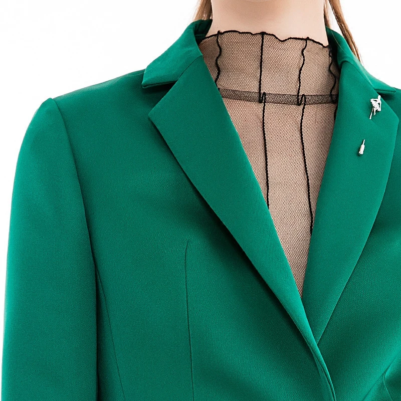 Green Pant Suits Women Casual Office Business Suits Formal Work Wear Sets Green Pant Suits Women Casual Office Business Suits Formal Work Wear Sets