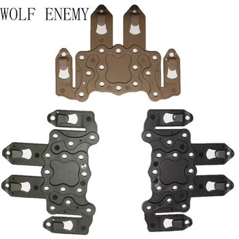 

Polymer Tactical Strike MOLLE Holster Adapter Hunting Belt Gun Holster Paddle Platform Fits HK USP M9 GL 17 P226 1911