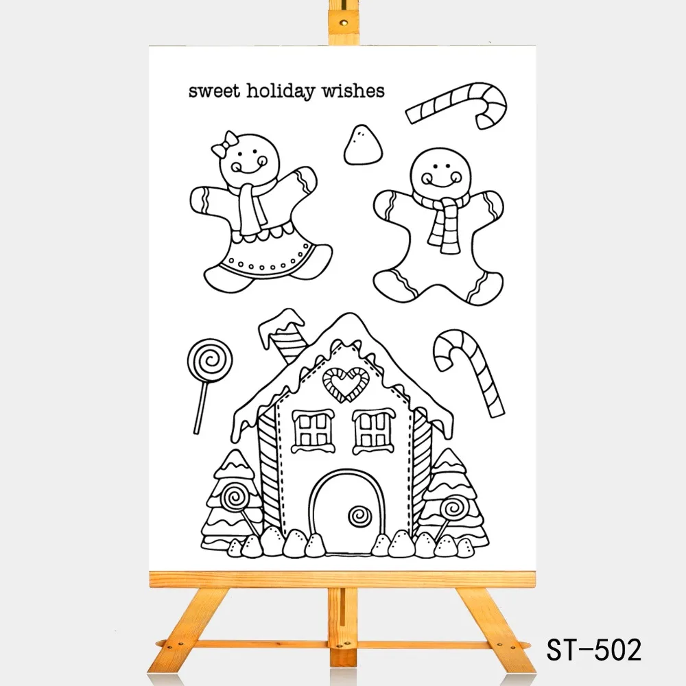 

ZhuoAng Christmas is coming Transparent Clear Stamps / Silicone Seals for DIY scrapbooking photo album/Card Making