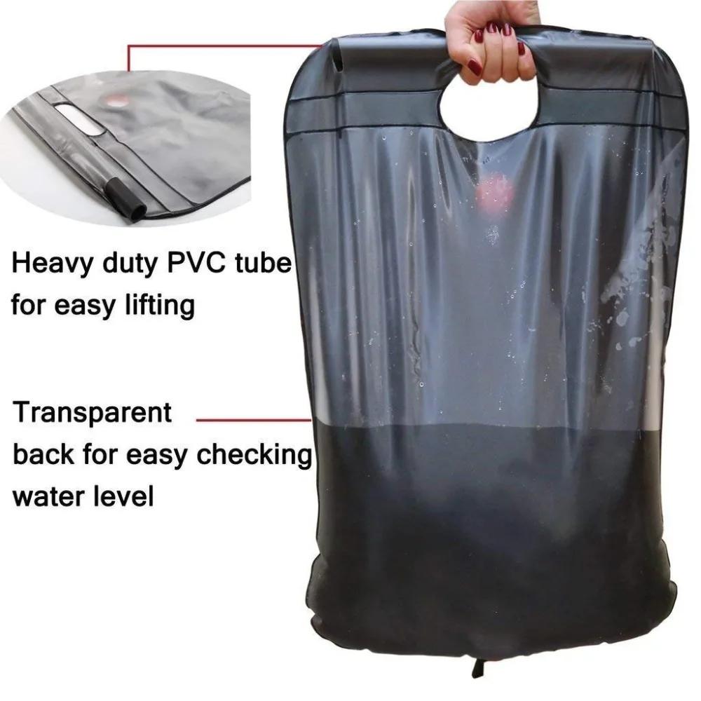 20л сумка для воды складная солнечная энергия с подогревом лагерь ПВХ Душ сумка Открытый Кемпинг барбекю туризм альпинизм путешествия пикник хранение воды