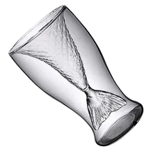 Прозрачный 100 мл Творческий Русалка Форма стекло вино пивная чашка для бара вечерние(прозрачный