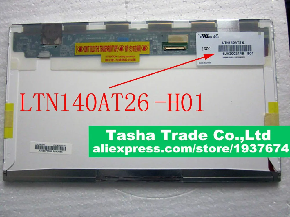 

LTN140AT26-H01 LTN140AT26 H01 LCD Screen Original New 1366*768 LVDS 40PINS