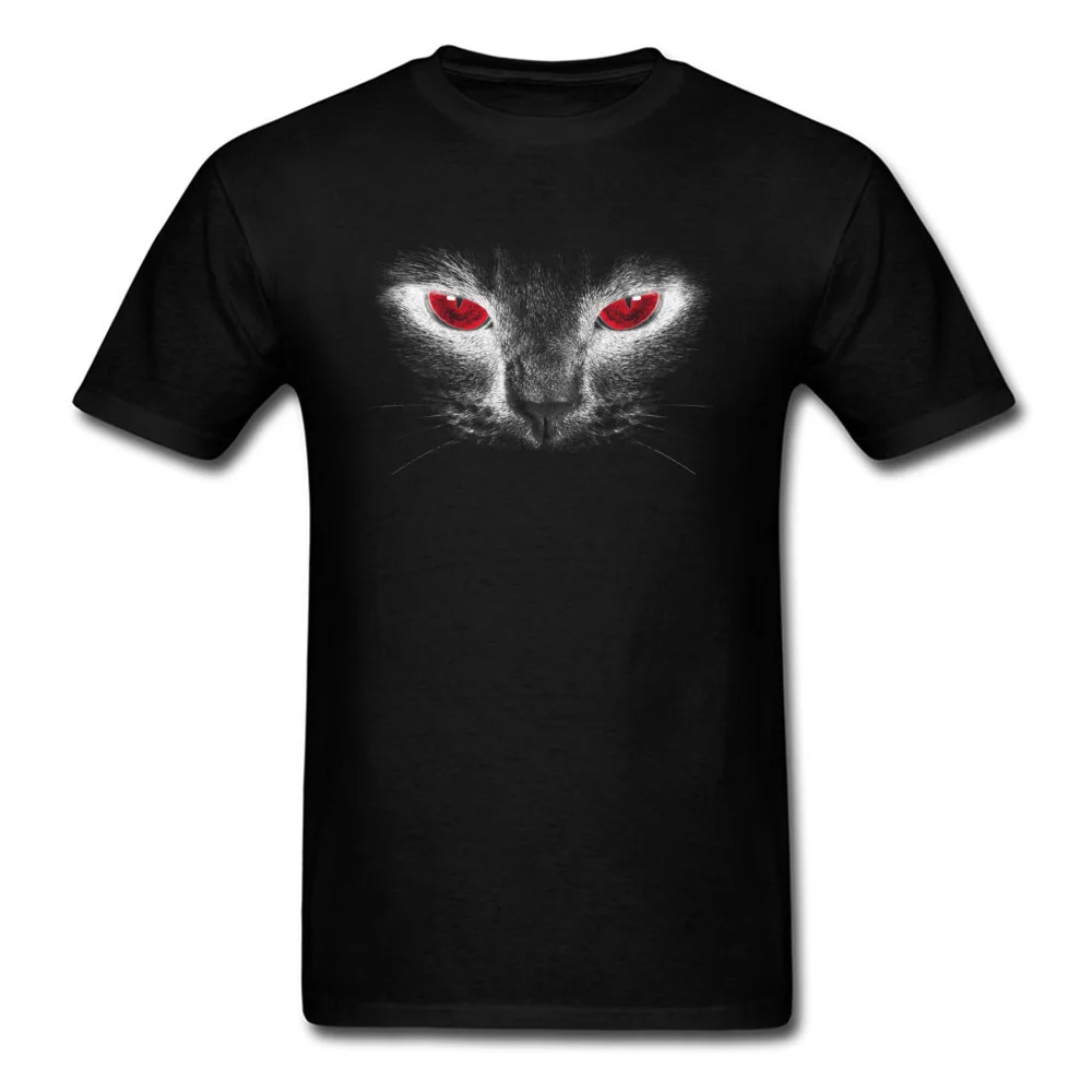 Red Eyes Hip Hop Short Sleeve Comics T-Shirt Pure Cotton Round Collar Men's Tops Tees Print Sweatshirts Thanksgiving Day Red Eyes black