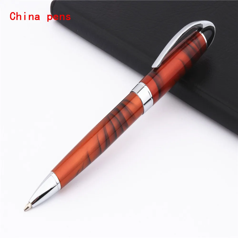 

Baoer 517 Orange and Black line Colour Business office Medium Nib Ballpoint Pen New