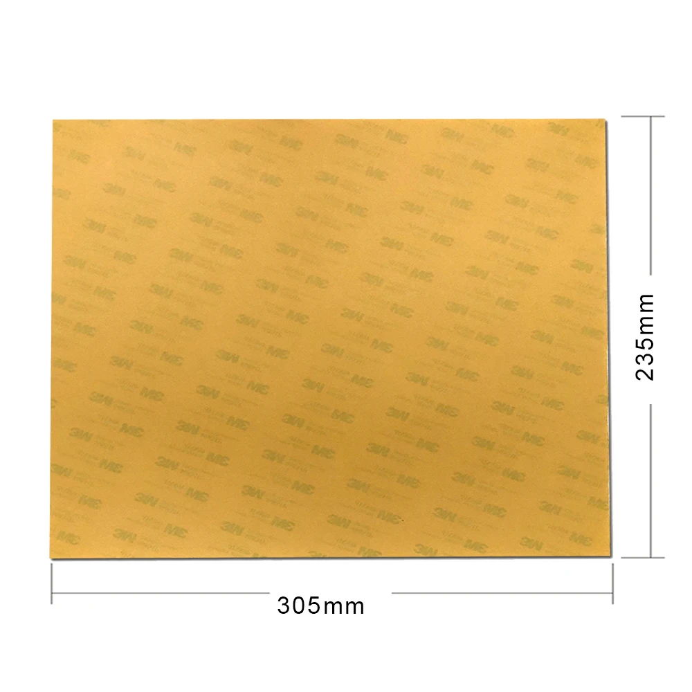 

ENERGETIC PEI Sheet 3D Printer Build Surface 235x305x0.2/0.125mm, Square,Amber Color for CR-10 Mini Hot Bed