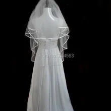 Просто два Слои белый или Кот короткие свадебная фата тюль вуаль для невесты