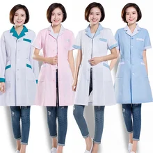 Женская мода Lab пальто медицинская форма Цвет Блокировка дизайн куртка зазубренный воротник кормящих платье белые пальто регулируемая талия