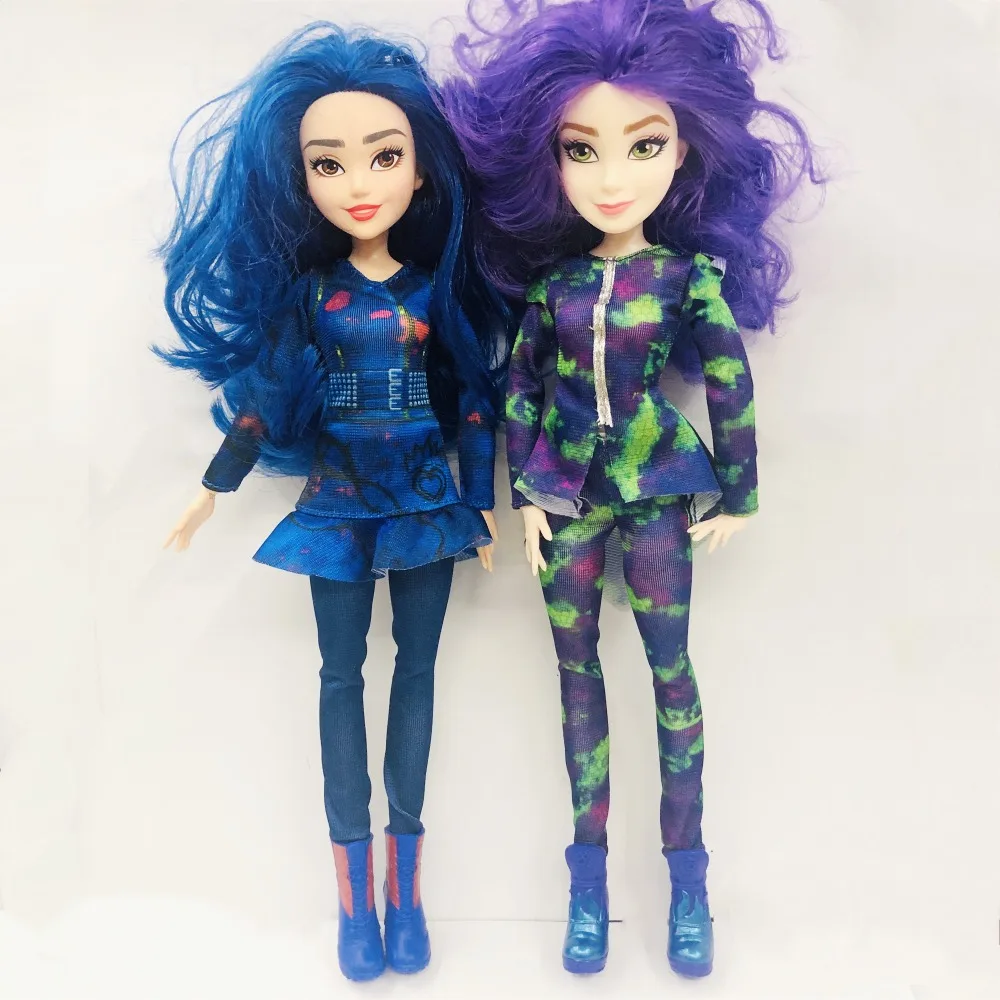 Редкие 28 см оригинальные девушки Эви принцесса голубые волосы белые куклы кожи игрушка красивая кукла рождественский подарок