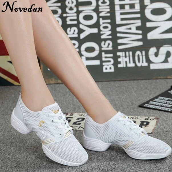 Zapatillas deporte blancas para mujer, zapatos de baile, zapatos de baile, Hip Hop, Jazz, Verano|Calzado de baile| - AliExpress