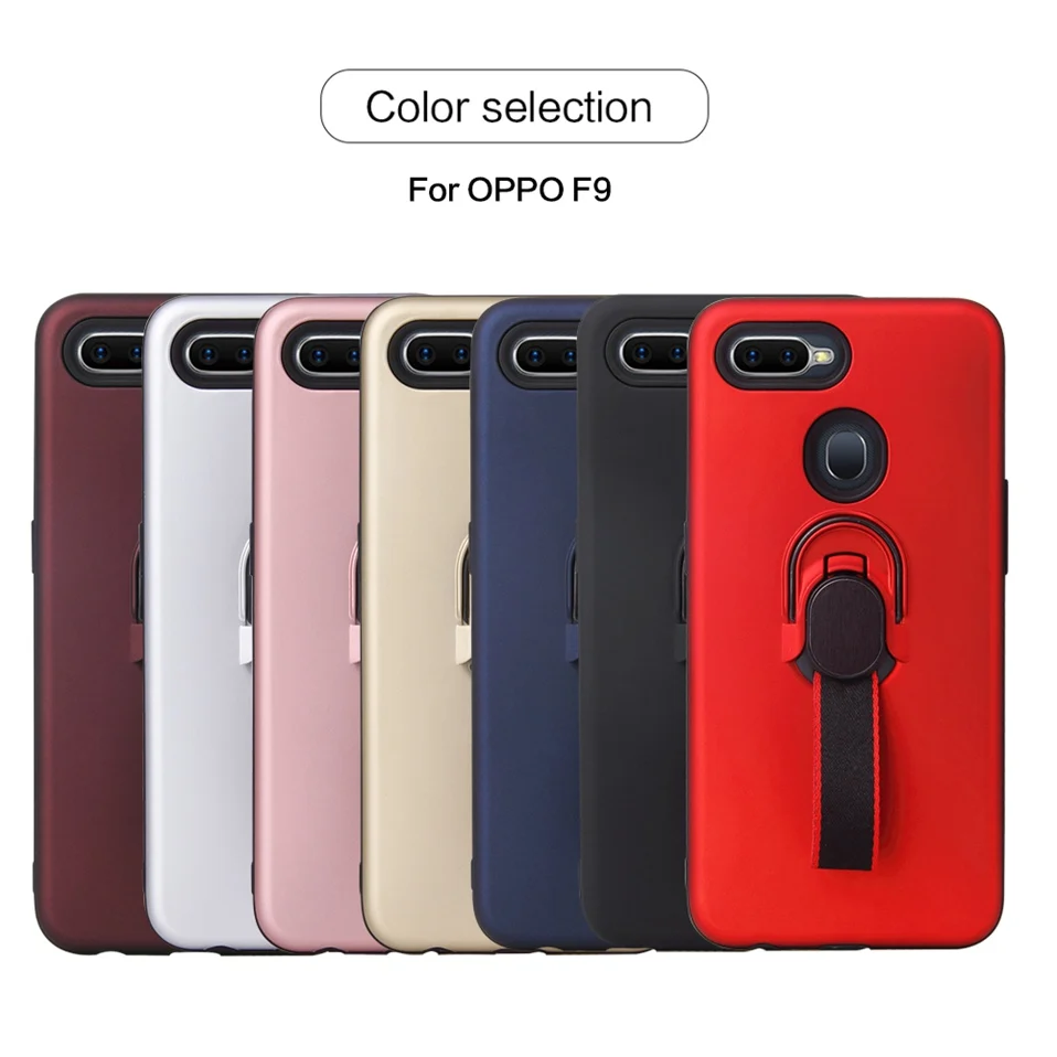 Ring Holder Case For OPPO F9 Pro F5 F7 Coque Silicone Magnetic Phone Back Case For OPPO R9S A73 A79 A3S R17 Realme 2 Pro Cover   (1)