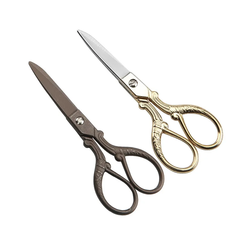 

1Pcs Retro Tailor's Scissors Antique Design Embroidery vintage scissors Sewing Scissors for Needlework Tailor Shears Hand Tools